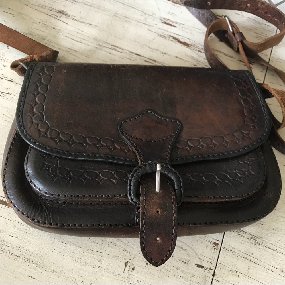 Brown Leather western purse